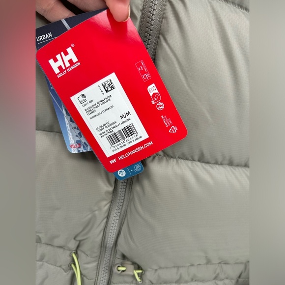 Helly Hansen Women's Essence Down Parka Terrazzo Taupe medium nwt $350 - Picture 8 of 16